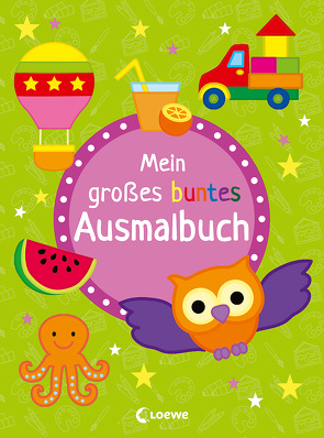 Mein großes buntes Ausmalbuch (Eule)