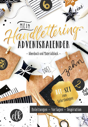 Mein Handlettering Adventskalender von Haas,  Katja