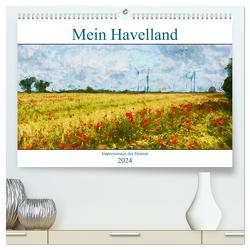 Mein Havelland – Impressionen der Heimat (hochwertiger Premium Wandkalender 2024 DIN A2 quer), Kunstdruck in Hochglanz von Frost,  Anja