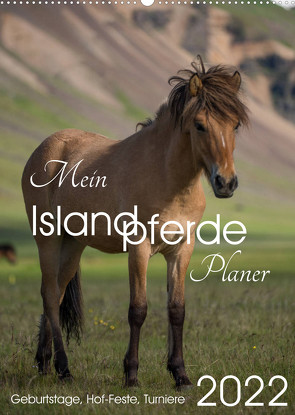 Mein ISLANDPFERDE Planer – Geburtstage, Hof-Feste, Turniere (Wandkalender 2022 DIN A2 hoch) von van der Wiel www.kalender-atelier.de,  Irma