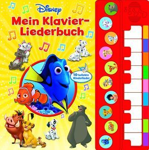 Mein Klavier-Liederbuch – Disney Liederbuch mit Klaviertastatur – Vor- und Nachspielfunktion – 10 beliebte Kinderlieder