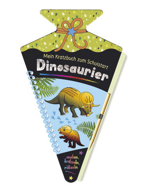 Mein Kratzbuch zum Schulstart – Dinosaurier von Höller,  Katrin