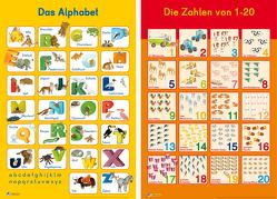 Mein Lernposter: 2er-Set Das Alphabet / Zahlen 1 – 20