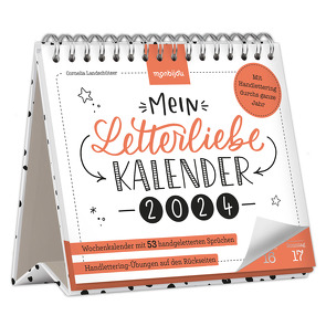 Mein Letterliebe Kalender 2024 von Landschützer,  Cornelia