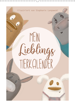 Mein Lieblings Tierkalender (Wandkalender 2021 DIN A2 hoch) von Langowski,  Stephanie