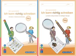 Mein Lupenschreibheft 1 und 2 – Ich kann richtig schreiben – Ausgabe mit Artikelkennzeichnung (DaZ) von Langhans,  Katrin