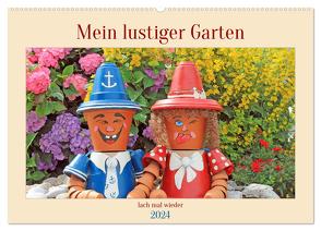 Mein Lustiger Garten, lach mal wieder (Wandkalender 2024 DIN A2 quer), CALVENDO Monatskalender von Junghanns,  Konstanze