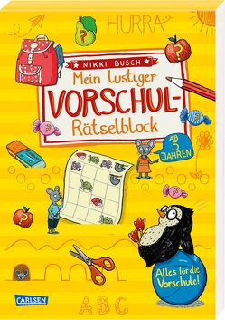 Mein lustiger Vorschul-Rätselblock von Busch,  Nikki, Hahn,  Christiane