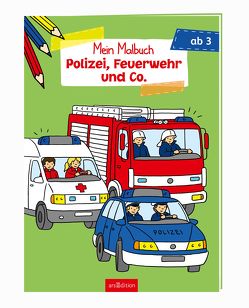 Mein Malbuch ab 3 Jahren – Polizei, Feuerwehr und Co. VE 5 von Zimmer,  Christian