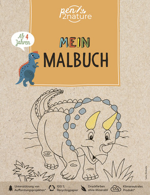 Mein Malbuch Dinosaurier. Für Kinder ab 4 Jahren von Ortega,  Christian