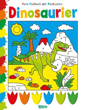 Mein Malbuch mit Malkasten: Dinosaurier von Poitier,  Anton