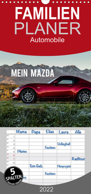 Mein Mazda – Familienplaner hoch (Wandkalender 2022 , 21 cm x 45 cm, hoch) von Gospodarek,  Mikolaj