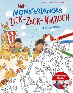 Mein monsterlanges Zick-Zack-Malbuch: Fang den Schnurk! von Jeremies,  Fabian und Christian
