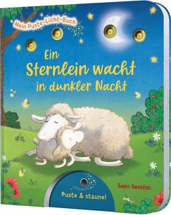 Mein Puste-Licht-Buch: Ein Sternlein wacht in dunkler Nacht von Sweeten,  Sami, Tress,  Sylvia