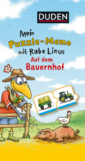 Mein Puzzlememo mit Rabe Linus – Auf dem Bauernhof VE/3 von Raab,  Dorothee