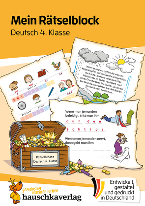 Mein Rätselblock Deutsch 4. Klasse von Schulte,  Susanne, Wittenburg,  Christiane