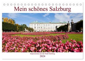 Mein schönes Salzburg (Tischkalender 2024 DIN A5 quer), CALVENDO Monatskalender von Kramer,  Christa