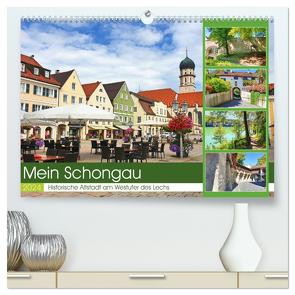 Mein Schongau – Historische Altstadt am Westufer des Lechs (hochwertiger Premium Wandkalender 2024 DIN A2 quer), Kunstdruck in Hochglanz von Schimmack,  Michaela