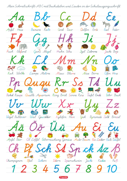 Mein Schreibschrift-ABC mit Buchstaben und Lauten in der Schulausgangsschrift (SAS), L 70 x 100 cm