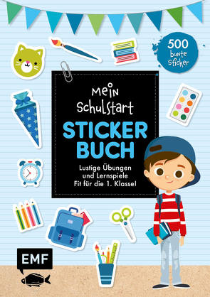 Mein Schulstart Stickerbuch (blau)