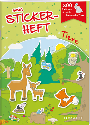 Mein Stickerheft. Tiere von Kiefmann,  Elisabeth, Schmidt,  Sandra