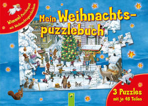 Mein Weihnachts-Puzzlebuch. 3 Puzzles mit je 48 Teilen von Menzel,  Bettina, Suess,  Anne