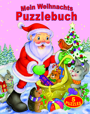 Mein Weihnachts-Puzzlebuch 5 Puzzles (12 teilig) mit gereimten Texten Blattstärke 3mm von Hüttenbrenner,  S., S.,  Ward
