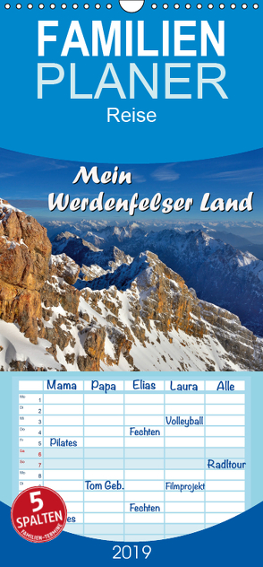 Mein Werdenfelser Land – Familienplaner hoch (Wandkalender 2019 , 21 cm x 45 cm, hoch) von Wilczek,  Dieter-M.