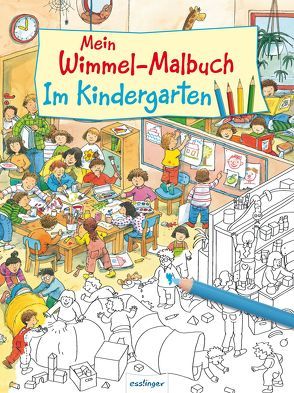 Mein Wimmel-Malbuch – Im Kindergarten von Gekle,  Stefanie, Wandrey,  Guido