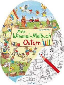 Mein Wimmel-Malbuch – Ostern von Korthues,  Barbara