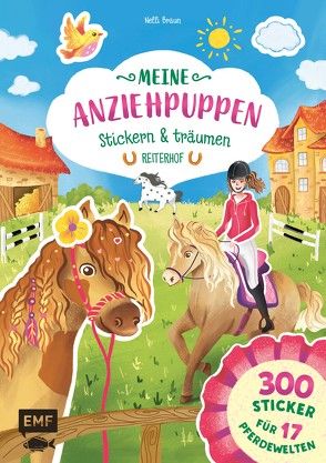 Meine Anziehpuppen – stickern & träumen: Reiterhof