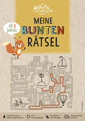 Meine bunten Rätsel. Block für Kinder ab 5 Jahren von Kuckelkorn,  Andrea