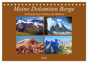 Meine Dolomiten Berge (Tischkalender 2024 DIN A5 quer), CALVENDO Monatskalender von Kramer,  Christa