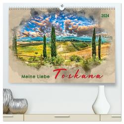 Meine Liebe – Toskana (hochwertiger Premium Wandkalender 2024 DIN A2 quer), Kunstdruck in Hochglanz von Roder,  Peter