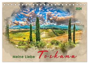 Meine Liebe – Toskana (Tischkalender 2024 DIN A5 quer), CALVENDO Monatskalender von Roder,  Peter