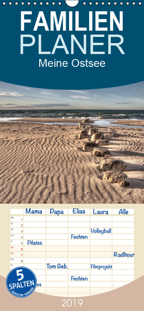 Meine Ostsee – Familienplaner hoch (Wandkalender 2019 , 21 cm x 45 cm, hoch) von Gierok / Magic Artist Design,  Steffen