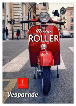 Meine Roller Vesparade (Wandkalender 2024 DIN A2 hoch), CALVENDO Monatskalender von Roder,  Peter