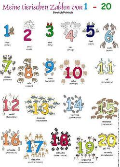 Meine tierischen Zahlen von 1-20. Poster von Momm-Zach,  Helga