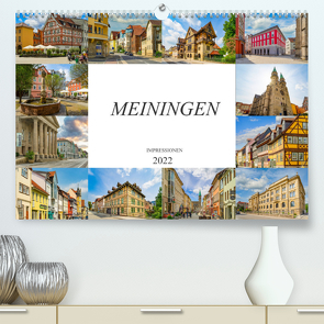 Meiningen Impressionen (Premium, hochwertiger DIN A2 Wandkalender 2022, Kunstdruck in Hochglanz) von Meutzner,  Dirk