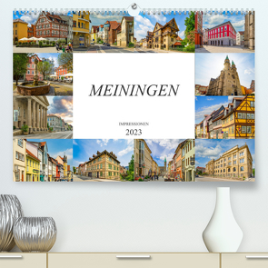 Meiningen Impressionen (Premium, hochwertiger DIN A2 Wandkalender 2023, Kunstdruck in Hochglanz) von Meutzner,  Dirk