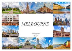 Melbourne Impressionen (Wandkalender 2024 DIN A3 quer), CALVENDO Monatskalender von Meutzner,  Dirk