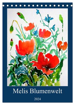 Melis Blumenwelt (Tischkalender 2024 DIN A5 hoch), CALVENDO Monatskalender von Horvath,  Melinda