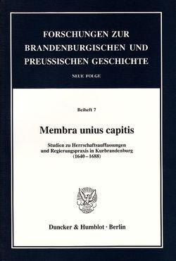 Membra unius capitis. von Kaiser,  Michael, Rohrschneider,  Michael