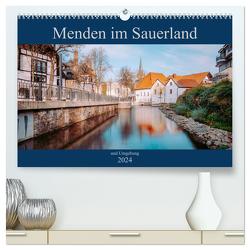 Menden im Sauerland und Umgebung (hochwertiger Premium Wandkalender 2024 DIN A2 quer), Kunstdruck in Hochglanz von Rüberg,  Patrick