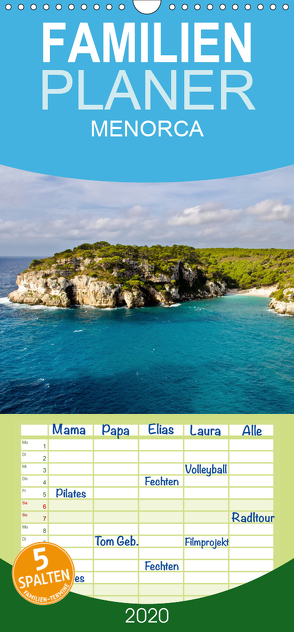 MENORCA 2 – Landschaftsfotografien von Niko Korte – Familienplaner hoch (Wandkalender 2020 , 21 cm x 45 cm, hoch) von Korte,  Niko