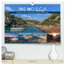 Menorca, die kleine doch grossartige Insel im Mittelmeer (hochwertiger Premium Wandkalender 2024 DIN A2 quer), Kunstdruck in Hochglanz von Kruse,  Joana