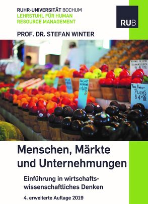 Menschen, Märkte und Unternehmungen von Winter,  Stefan