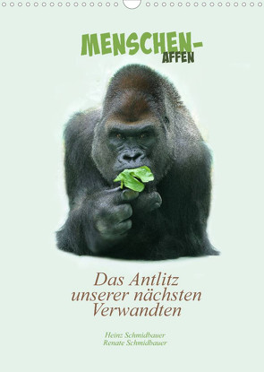 Menschenaffen – Das Antlitz unserer nächsten Verwandten (Wandkalender 2022 DIN A3 hoch) von Schmidbauer,  Heinz