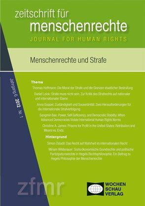 Menschenrechte und Strafe von Debus,  Tessa, Kreide,  Regina, Krennerich,  Michael, Malowitz,  Karsten, Pollmann,  Arnd, Zwingel,  Susanne