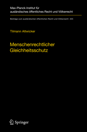 Menschenrechtlicher Gleichheitsschutz von Altwicker,  Tilmann